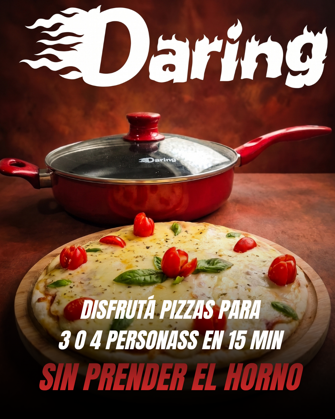 Pizza en sartén antiadherente Daring 1
